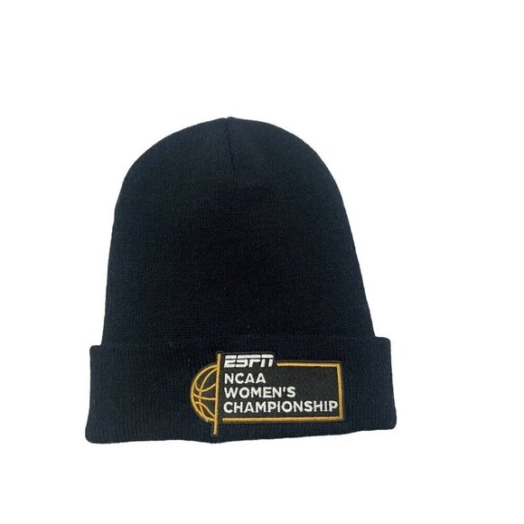 ESPN Accessories - NCAA Womens Championship Basketball ESPN Beanie Black Winter Hat NCAAW